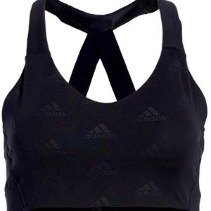 NWT Adidas Women’s Black Logo Ace Sports Bra XS